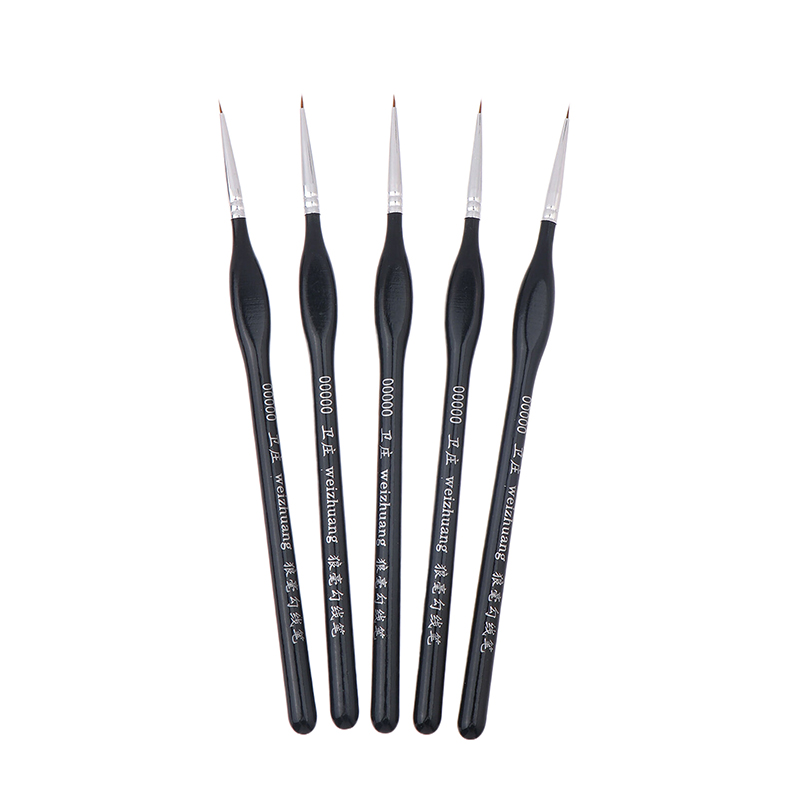Model Kit Paint Set - 5개입 정밀 미세 팁 00000 페인트