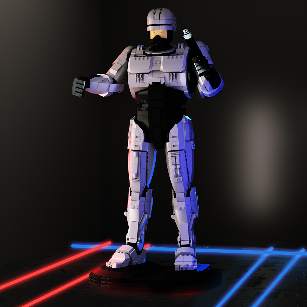 Model Kit Robocop - MOC RoboCoped 로봇 빌딩 블록