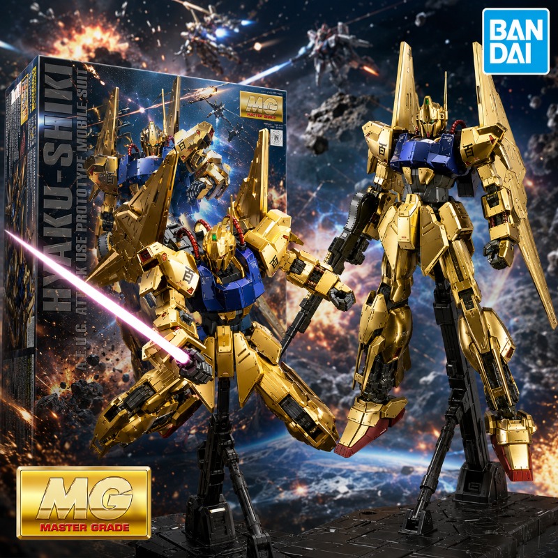 Model Kit Gundam Mg - 반다이 오리지널 MG 1/100 MSN-00100 Hyaku-Shiki