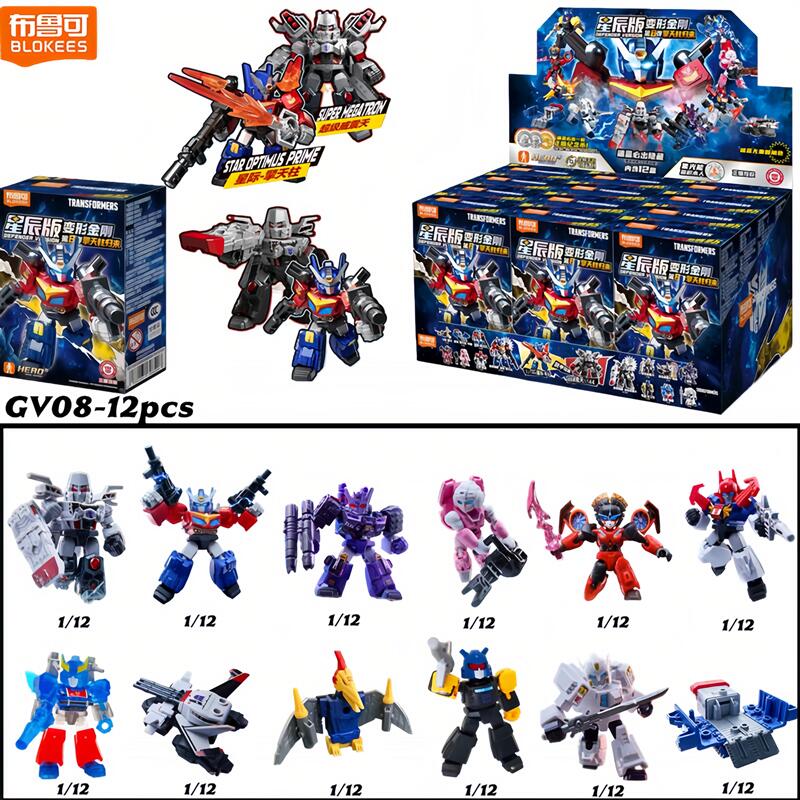 Model Kit Optimus - 재고 있음 Blokees 트랜스포머 GV08 12개입