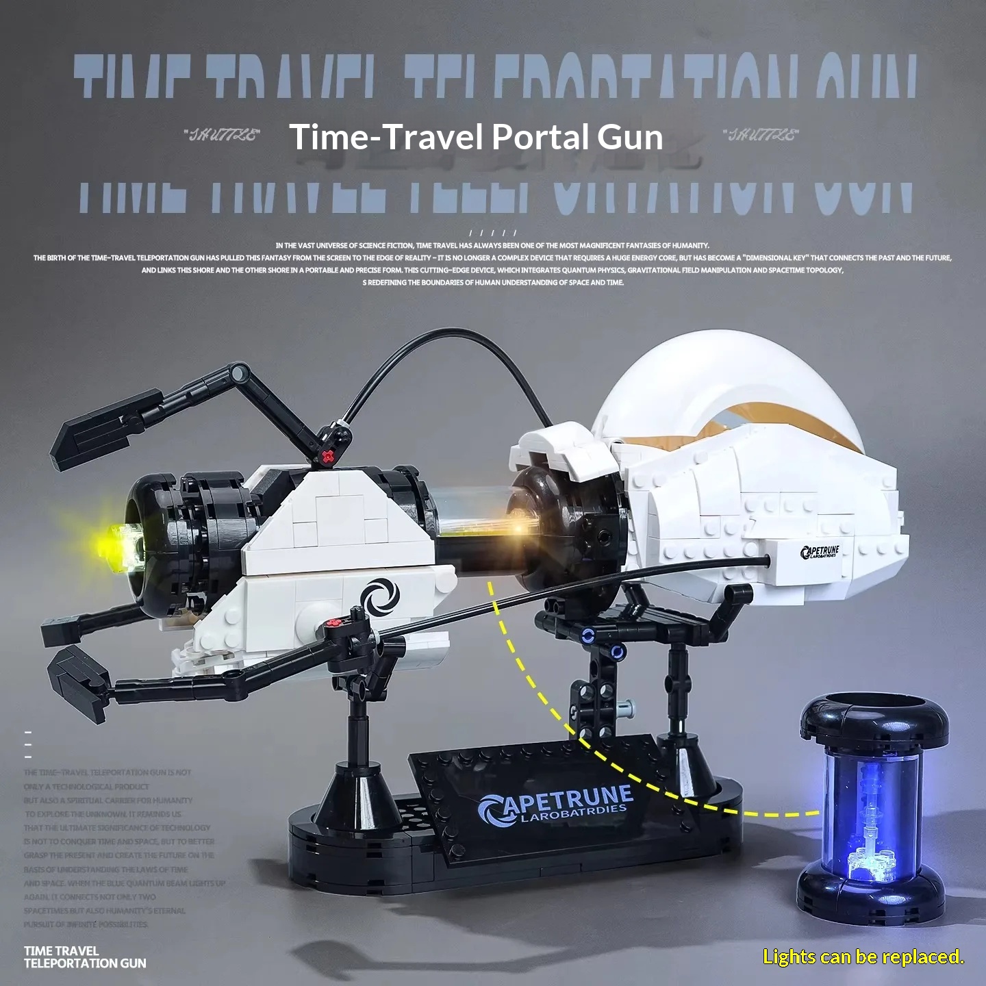 Model Kit Robocop - 667PCS 창의적인 하이테크 포털 건 블록