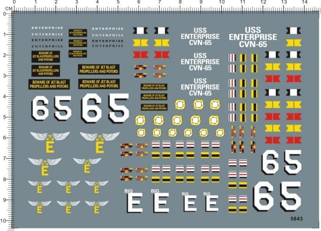 Model Kit Uss Enterprise - 1/350 스케일 미국 해군 USS 엔터프라이즈