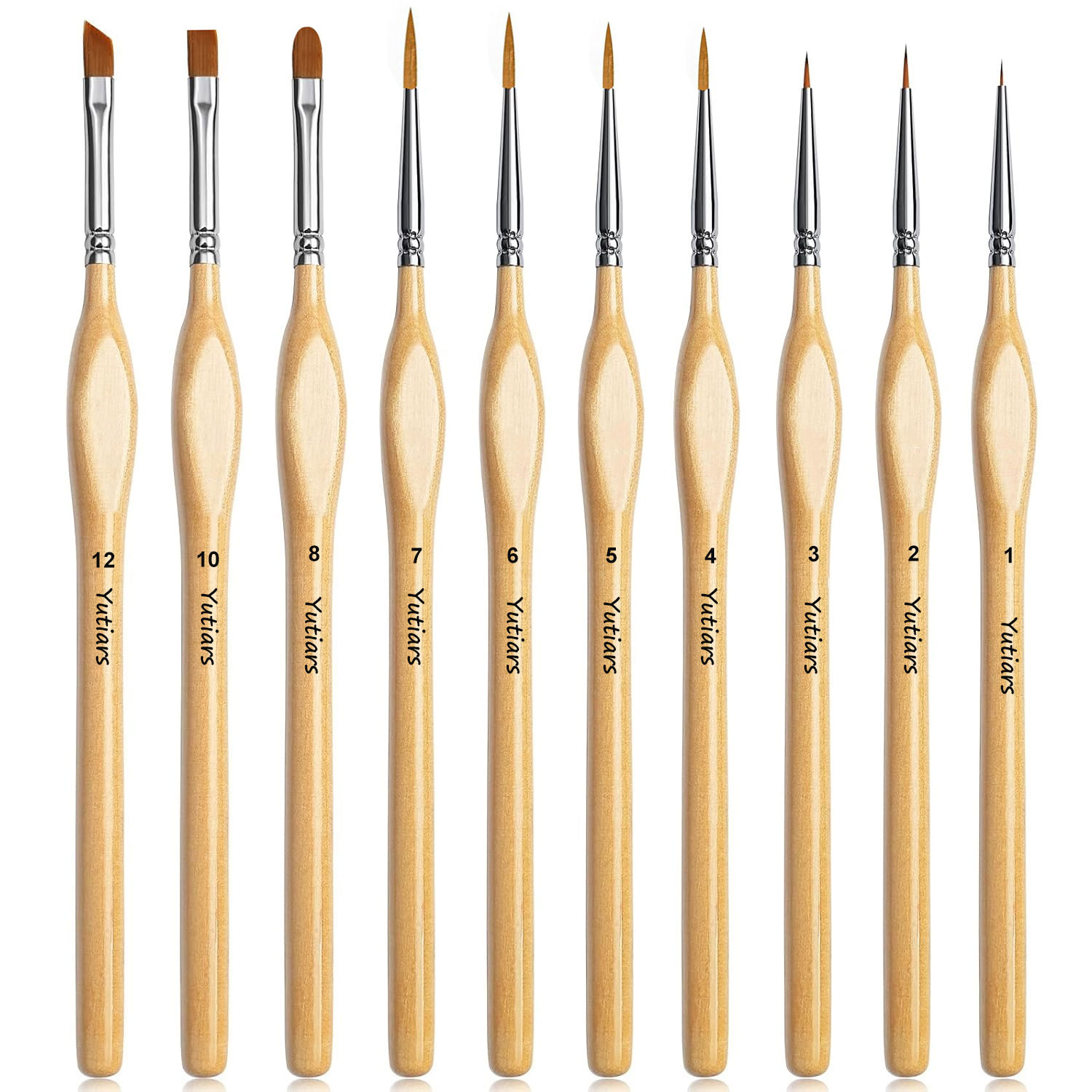 정밀한 디테일을 위한 10개입 정밀 페인트 브러시 세트 - Model Kit Paint Set 리뷰 및 가격