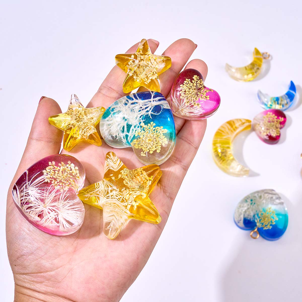 하트 스타 문 펜던트 실리콘 몰드 DIY 에폭시 레진  - Model Kit Resin 리뷰 및 가격