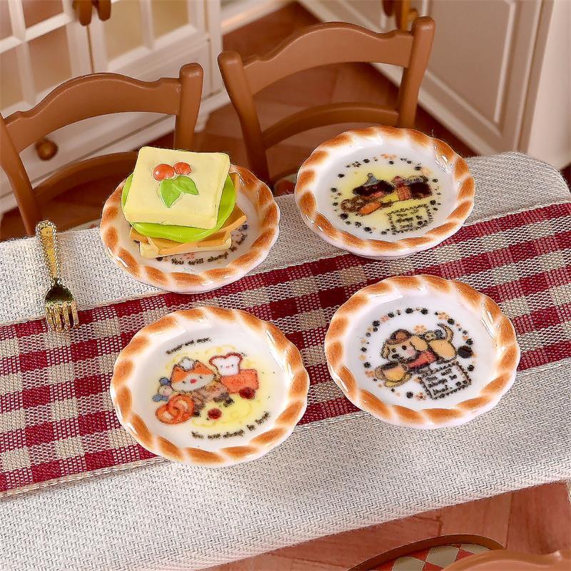 10개 세트 인형집 미니어처 강아지 프린트 빵 팬 모델 - Model Kit Resin 리뷰 및 가격