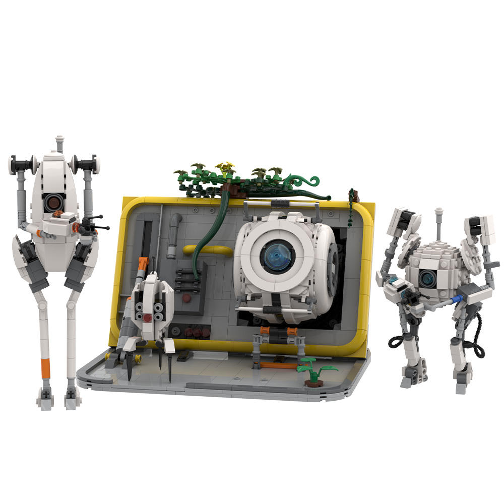 MOC 포털 2 GLaDOS 로봇 빌딩 블록 세트 암호 - Model Kit Robocop 리뷰 및 가격