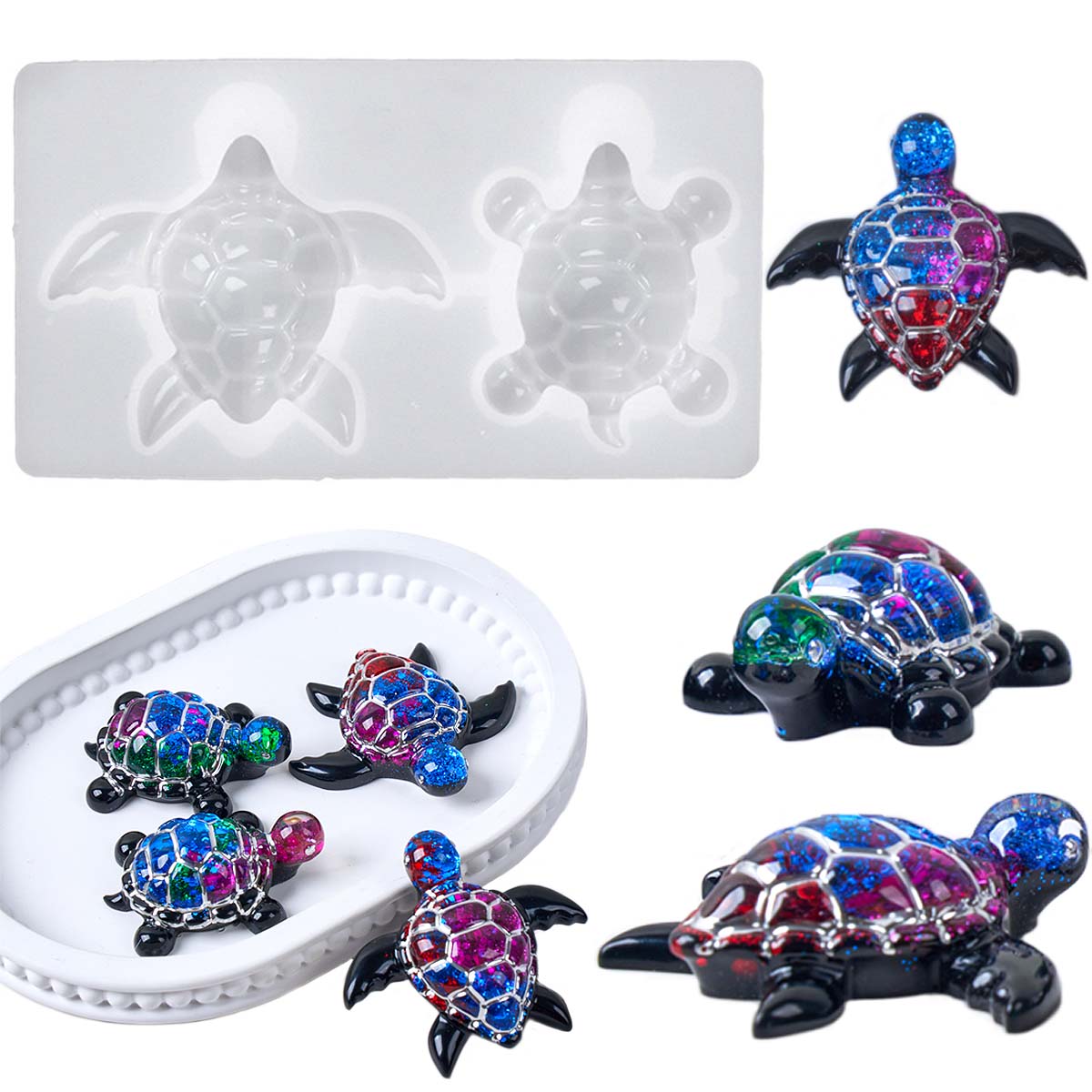 3D 바다거북 열쇠고리 실리콘 몰드 DIY 해양 테마  - Model Kit Resin 리뷰 및 가격